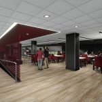 Bryant-Denny Stadium Renovation and Addition architectural rendering 2019-0502 NFC View 2