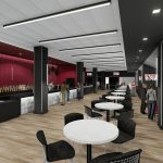 Bryant-Denny Stadium Renovation and Addition architectural rendering 2019-0502 NFC View 3