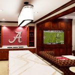 Bryant-Denny Stadium Renovation and Addition architectural rendering 3886 - FOUNDER SUITE KITCHEN VIEW 3