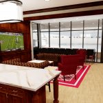 Bryant-Denny Stadium Renovation and Addition architectural rendering 3886 - FOUNDERS SUITE KITCHEN VIEW 2