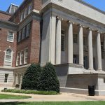 Photo of the Exterior of Gorgas Library from the Quad