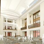 Hewson Hall Interior Atrium - 1st Floor architectural rendering