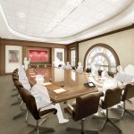 Interior Board Room Hewson Hall architectural rendering